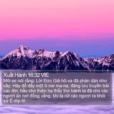 Xuất Hành 16:32 VIE Bible Verse Image
