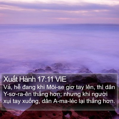 Xuất Hành 17:11 VIE Bible Verse Image