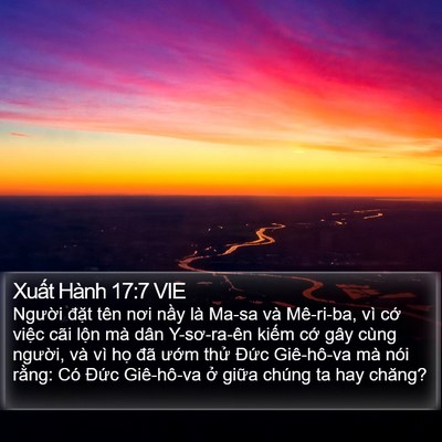 Xuất Hành 17:7 VIE Bible Verse Image