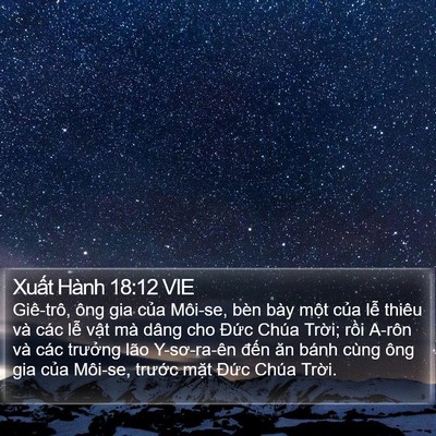 Xuất Hành 18:12 VIE Bible Verse Image