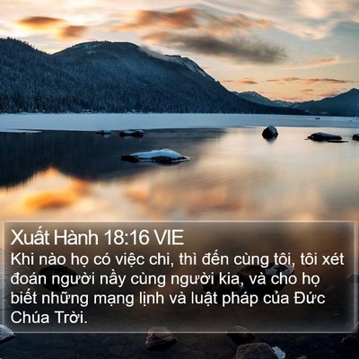 Xuất Hành 18:16 VIE Bible Verse Image