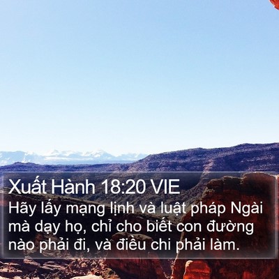 Xuất Hành 18:20 VIE Bible Verse Image