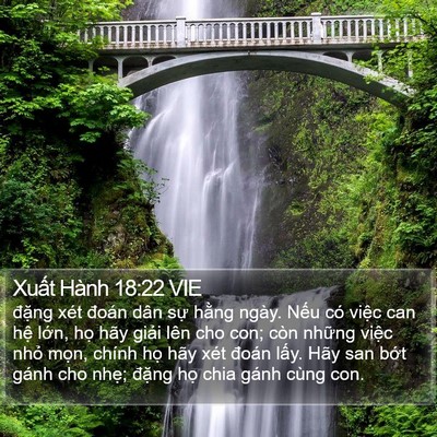 Xuất Hành 18:22 VIE Bible Verse Image