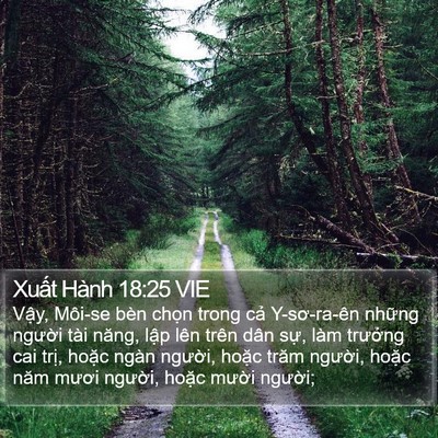 Xuất Hành 18:25 VIE Bible Verse Image