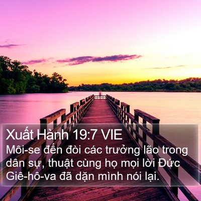 Xuất Hành 19:7 VIE Bible Verse Image