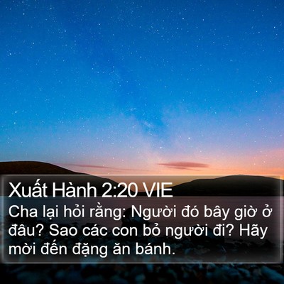 Xuất Hành 2:20 VIE Bible Verse Image