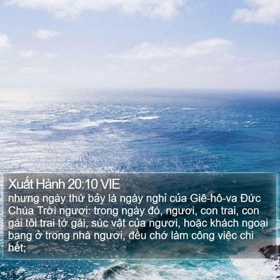 Xuất Hành 20:10 VIE Bible Verse Image