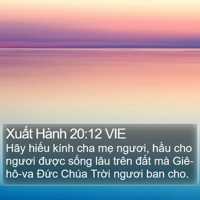 Xuất Hành 20:12 VIE Bible Verse Image