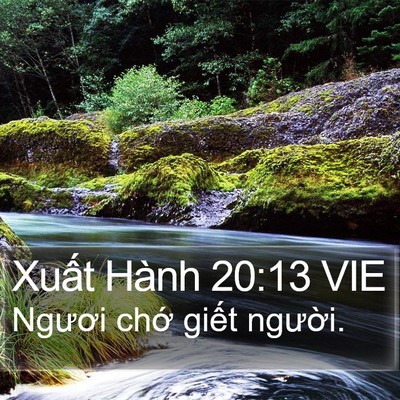 Xuất Hành 20:13 VIE Bible Verse Image