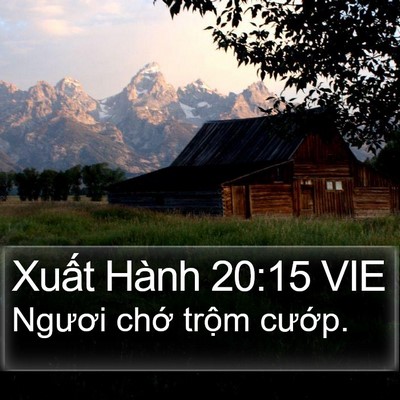 Xuất Hành 20:15 VIE Bible Verse Image
