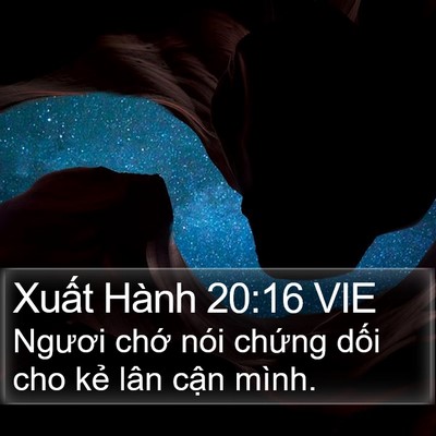 Xuất Hành 20:16 VIE Bible Verse Image