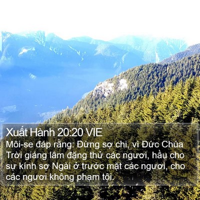 Xuất Hành 20:20 VIE Bible Verse Image