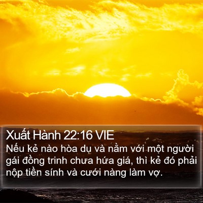 Xuất Hành 22:16 VIE Bible Verse Image