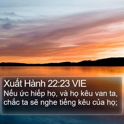 Xuất Hành 22:23 VIE Bible Verse Image