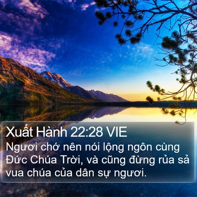 Xuất Hành 22:28 VIE Bible Verse Image