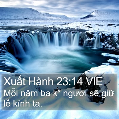 Xuất Hành 23:14 VIE Bible Verse Image