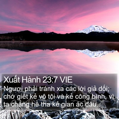 Xuất Hành 23:7 VIE Bible Verse Image