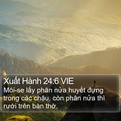 Xuất Hành 24:6 VIE Bible Verse Image