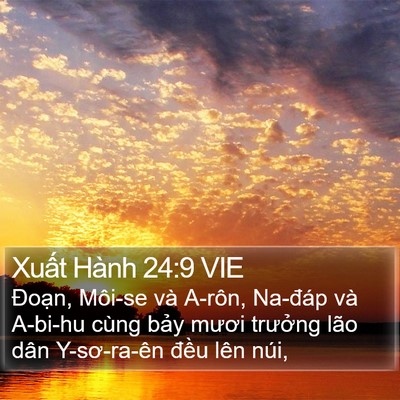 Xuất Hành 24:9 VIE Bible Verse Image