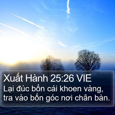 Xuất Hành 25:26 VIE Bible Verse Image