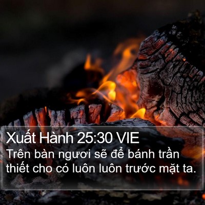 Xuất Hành 25:30 VIE Bible Verse Image