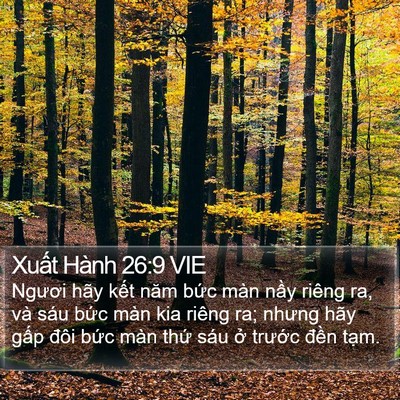 Xuất Hành 26:9 VIE Bible Verse Image
