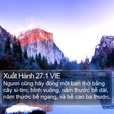 Xuất Hành 27:1 VIE Bible Verse Image