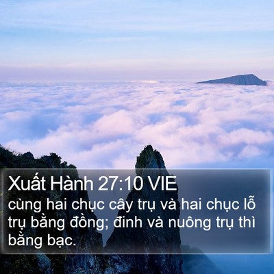 Xuất Hành 27:10 VIE Bible Verse Image