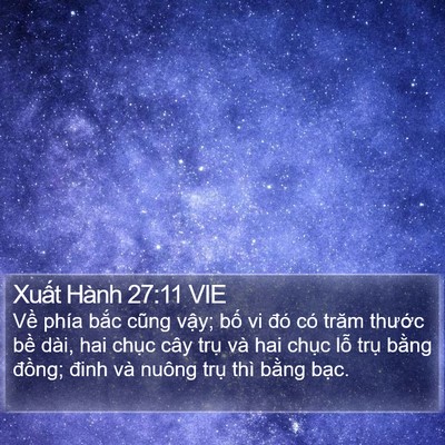 Xuất Hành 27:11 VIE Bible Verse Image