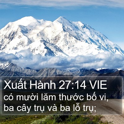 Xuất Hành 27:14 VIE Bible Verse Image