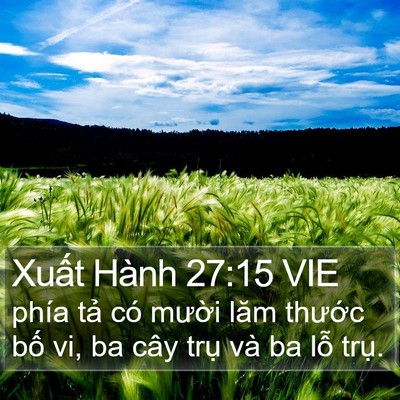 Xuất Hành 27:15 VIE Bible Verse Image