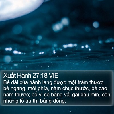 Xuất Hành 27:18 VIE Bible Verse Image
