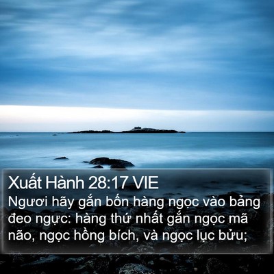 Xuất Hành 28:17 VIE Bible Verse Image