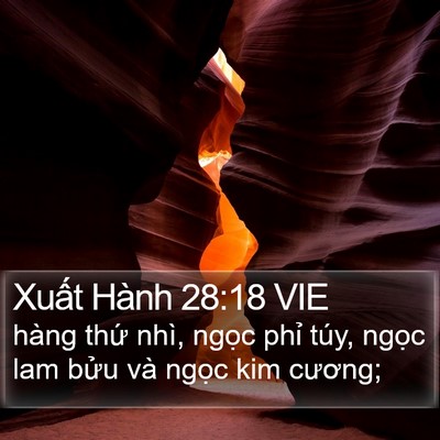 Xuất Hành 28:18 VIE Bible Verse Image