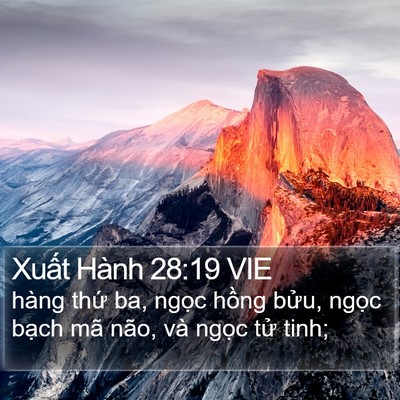 Xuất Hành 28:19 VIE Bible Verse Image