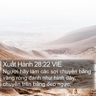 Xuất Hành 28:22 VIE Bible Verse Image