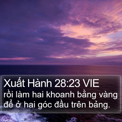 Xuất Hành 28:23 VIE Bible Verse Image
