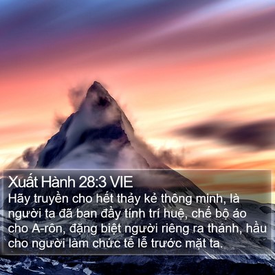 Xuất Hành 28:3 VIE Bible Verse Image