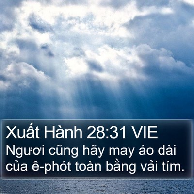 Xuất Hành 28:31 VIE Bible Verse Image