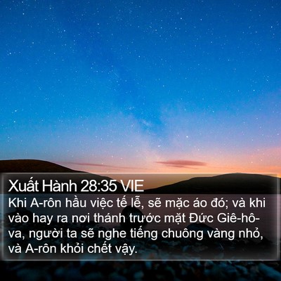 Xuất Hành 28:35 VIE Bible Verse Image