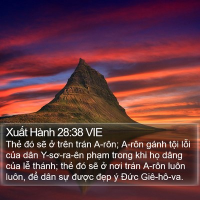 Xuất Hành 28:38 VIE Bible Verse Image