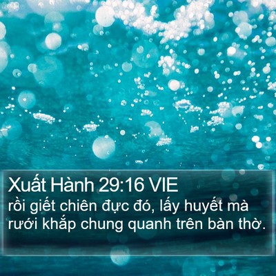 Xuất Hành 29:16 VIE Bible Verse Image