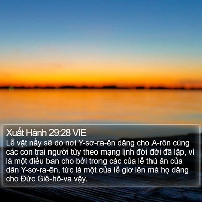 Xuất Hành 29:28 VIE Bible Verse Image