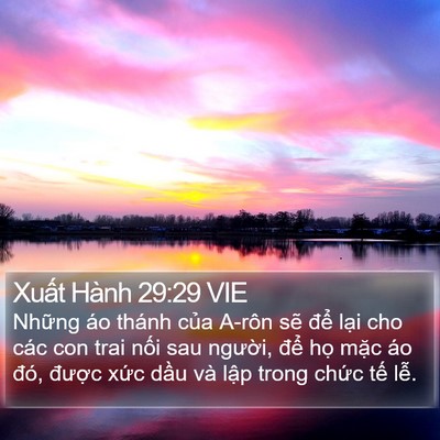 Xuất Hành 29:29 VIE Bible Verse Image