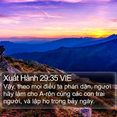 Xuất Hành 29:35 VIE Bible Verse Image