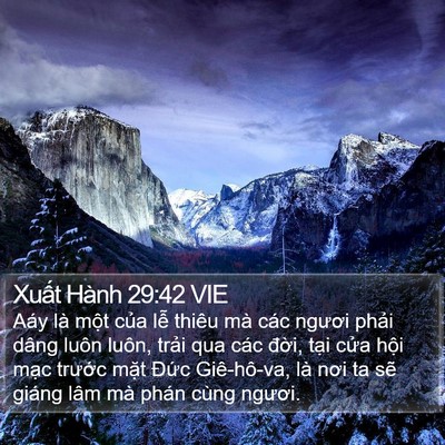 Xuất Hành 29:42 VIE Bible Verse Image