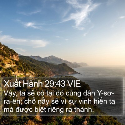 Xuất Hành 29:43 VIE Bible Verse Image