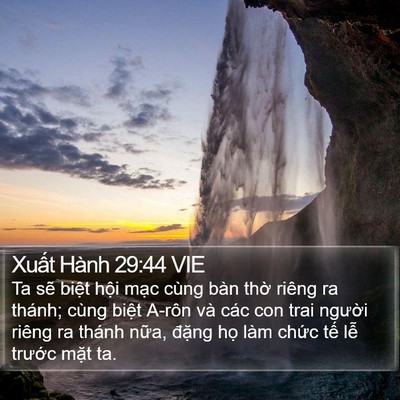 Xuất Hành 29:44 VIE Bible Verse Image