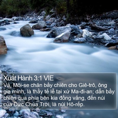 Xuất Hành 3:1 VIE Bible Verse Image