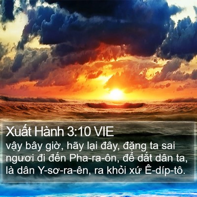 Xuất Hành 3:10 VIE Bible Verse Image